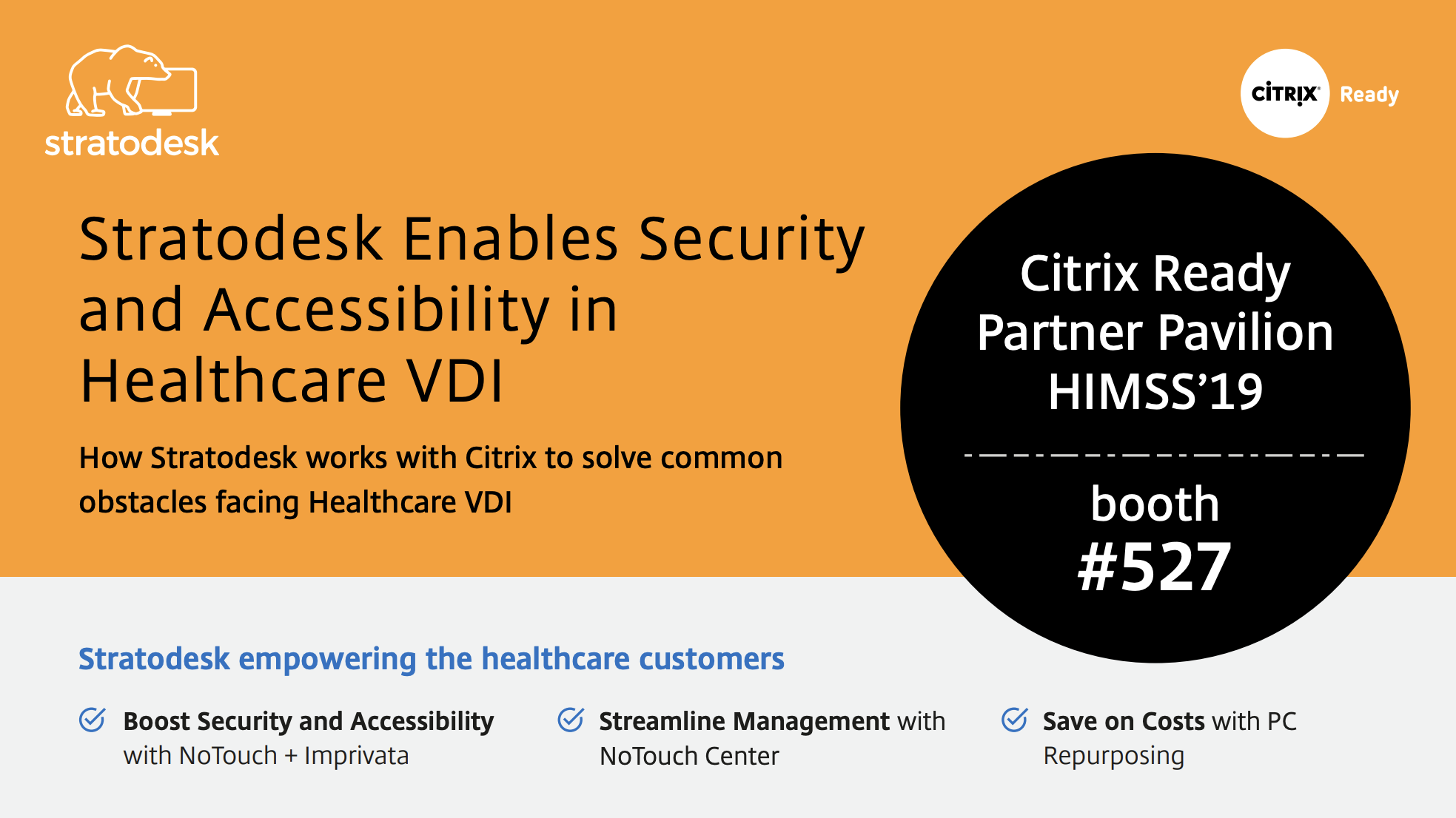 Stratodesk and Citrix at Himss 2019