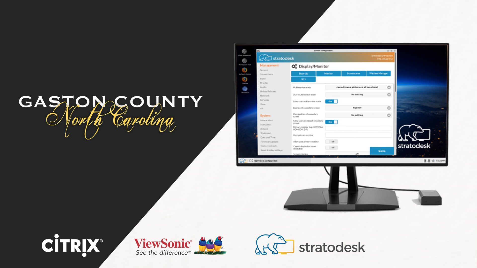 Stratodesk Citrix Ready workspace hub leads Gaston County into the future of work