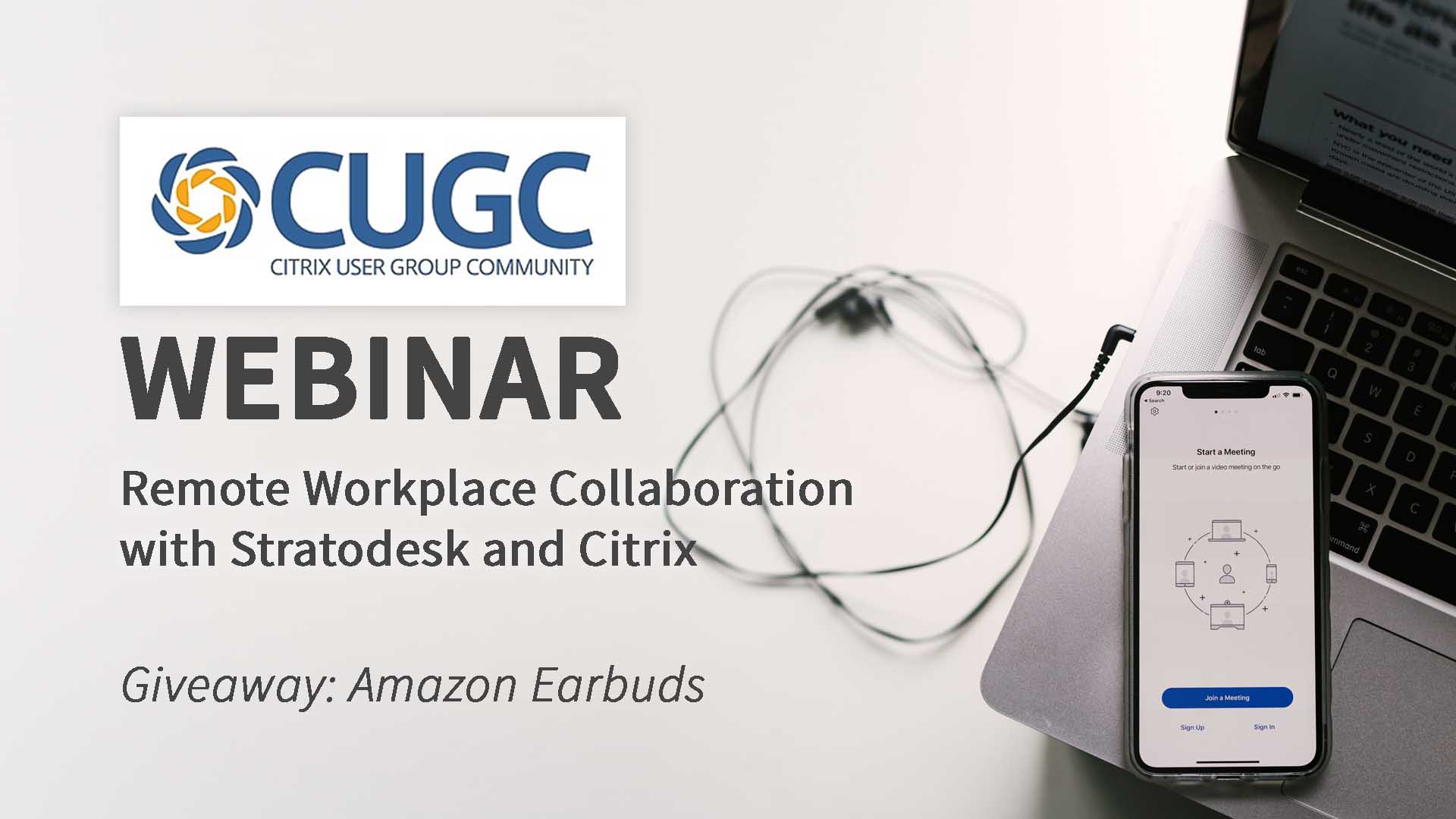 Presented by CUGC and Stratodesk, this webinar is free for all members.