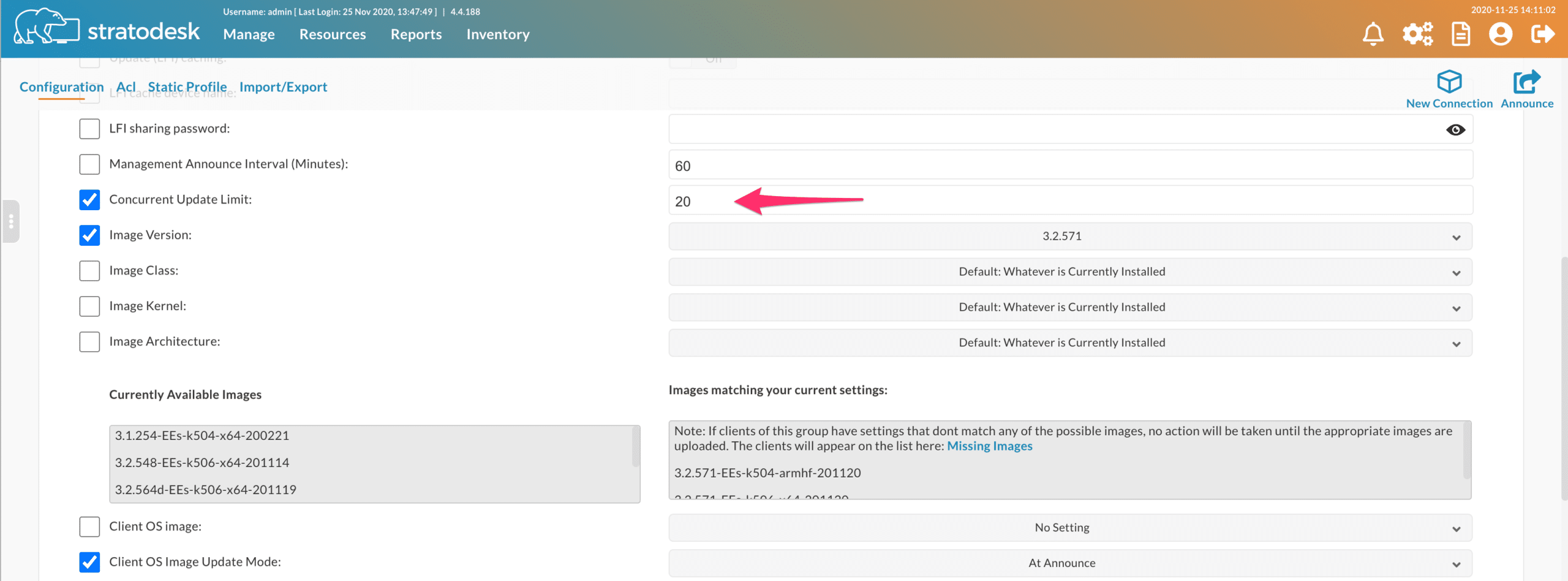 Device Update Limits