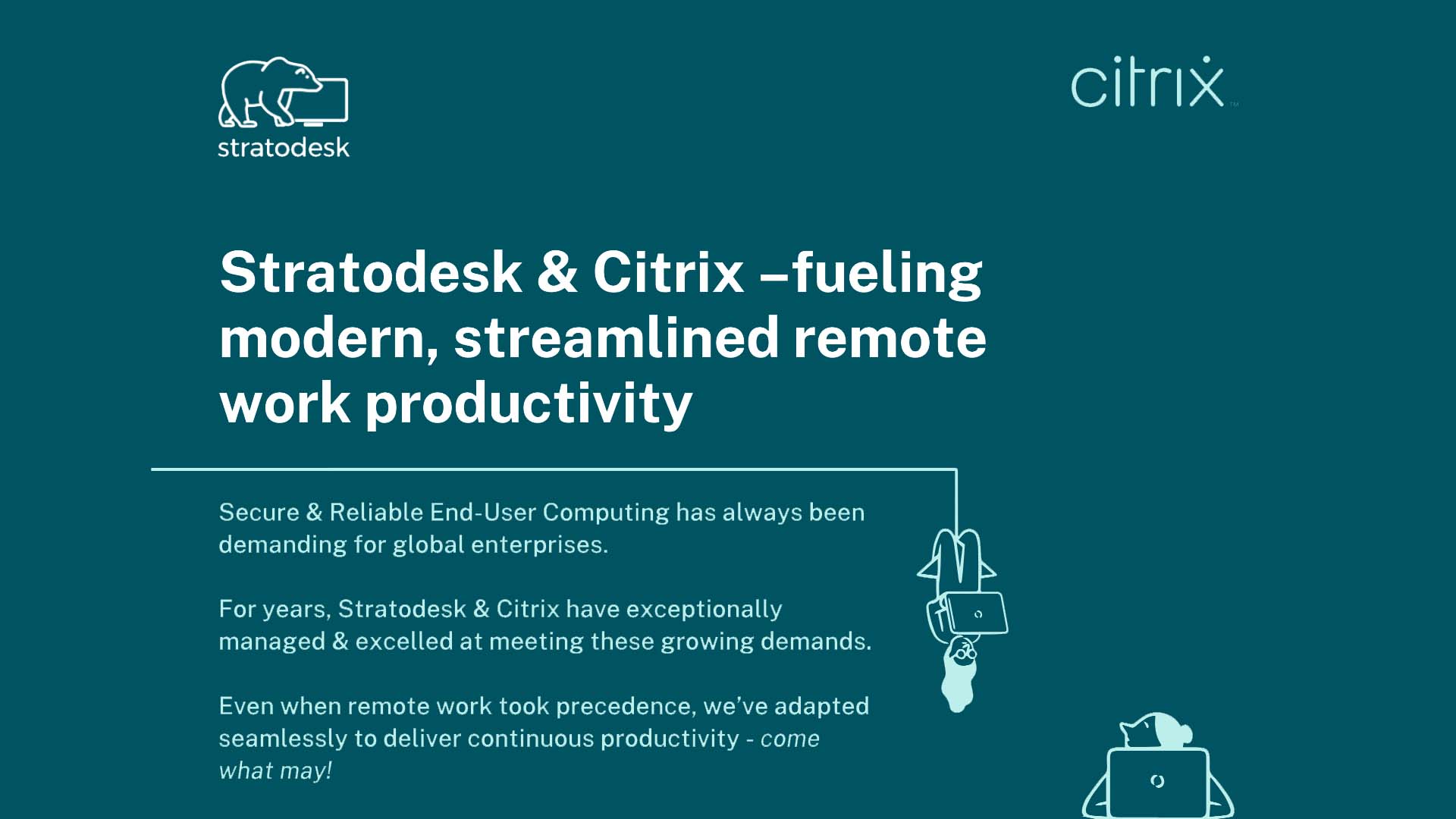 Citrix and Stratodesk solution for remote work with VDI