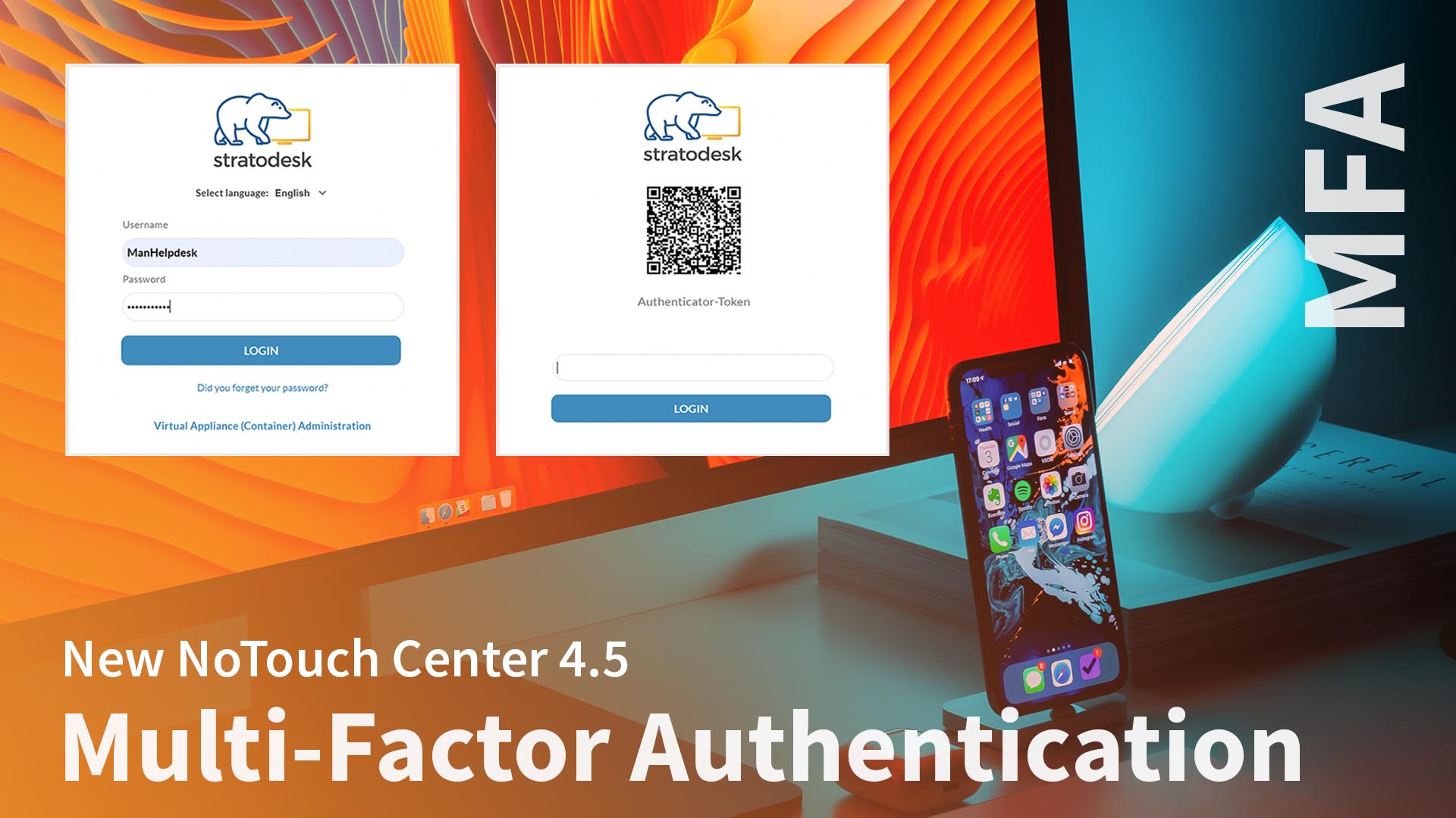 Stratodesk Introduces MFA to NoTouch Center