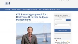 VDI- Promising Approach For Healthcare IT To Ease Endpoint Management?
