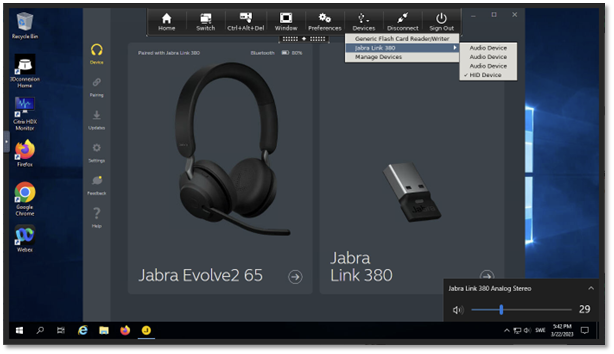 USB Redirection with the Citrix Workspace App for Linux
